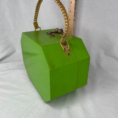 Adorable vintage  wood purse