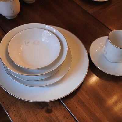 Sango China Roseanne pattern. Service for 12