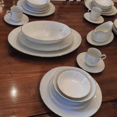 Sango China Roseanne pattern. Service for 12