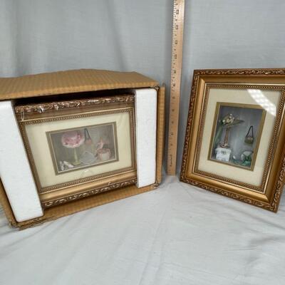 2 Framed shadow box scenes