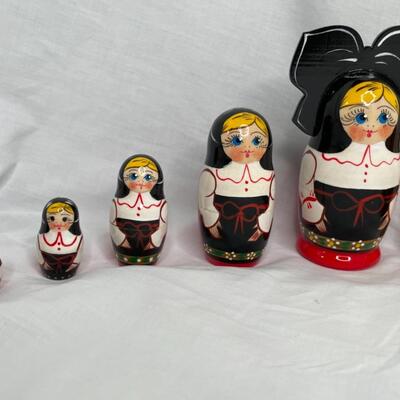 2 Sets of Dutch Nesting Dolls