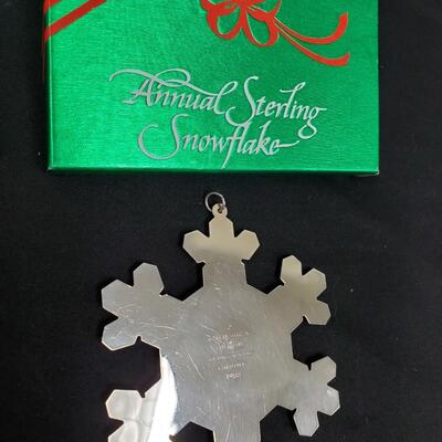 Gorham Sterling 1988 Gold filled Snowflake