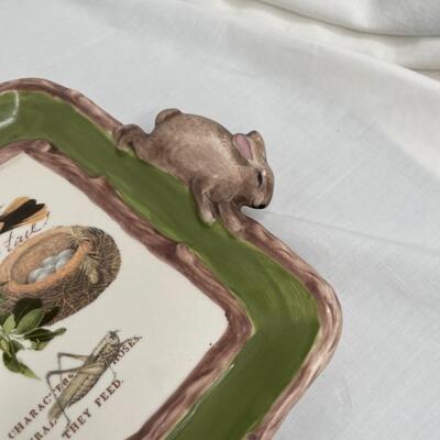 Vintage Mudpie Bunny Nesting Tray