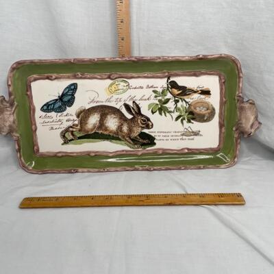 Vintage Mudpie Bunny Nesting Tray
