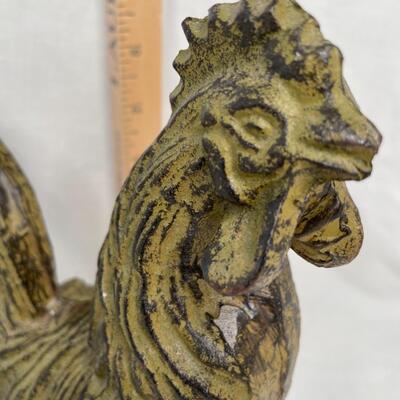 Weathered look Green Iron Chicken