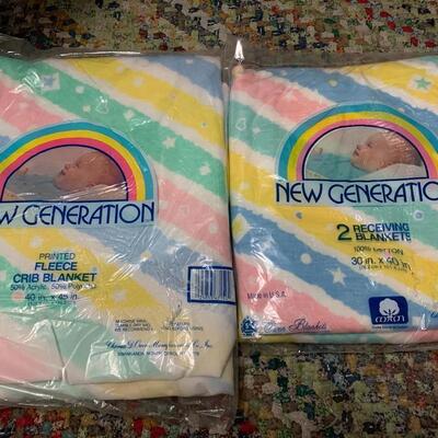 Vintage Owen  baby blankets  made in USA New in package