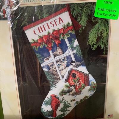 Fun Christmas items Dept 56 stocking kit glass shade