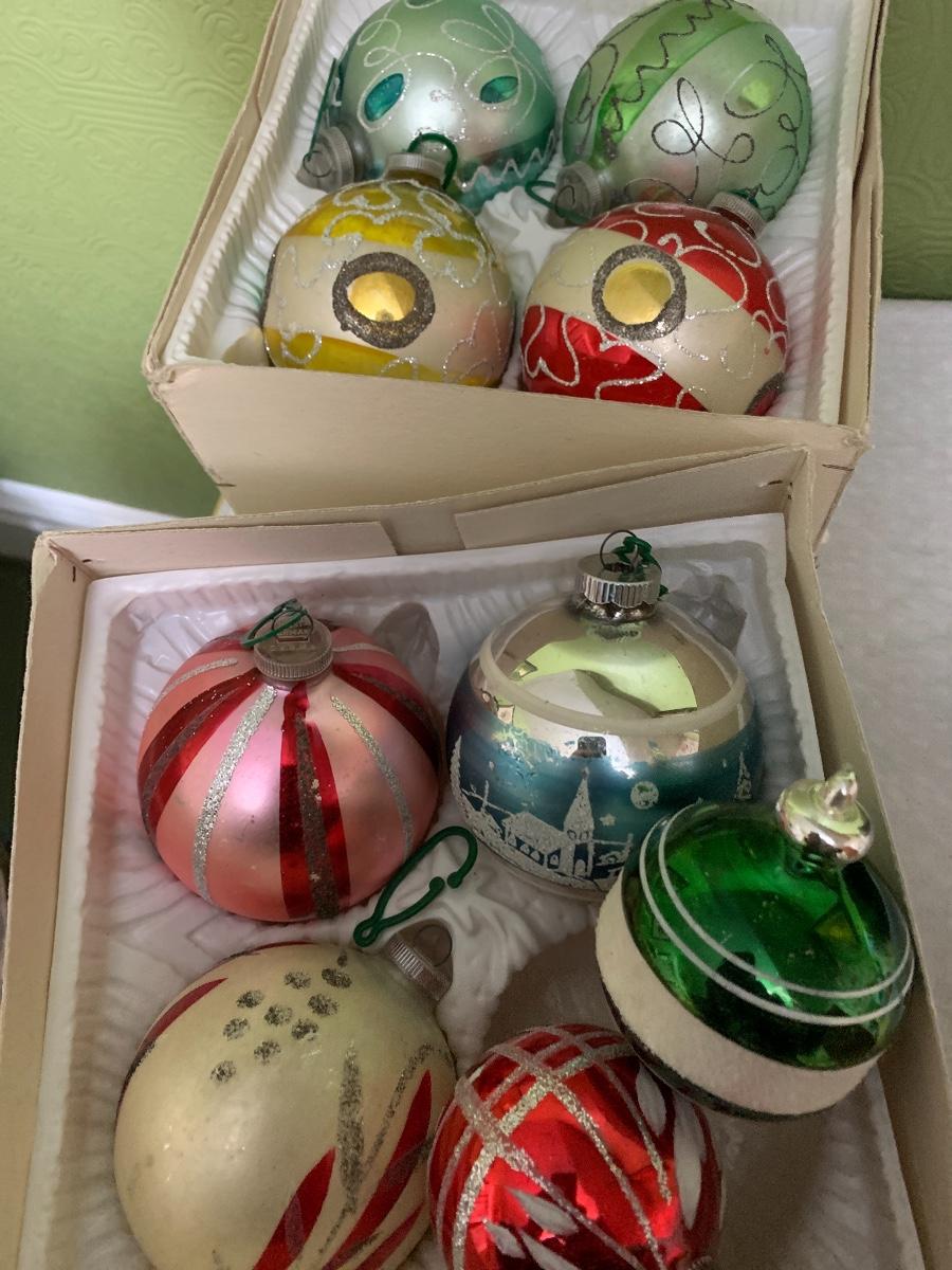 Vintage West Germany Christmas Ornaments 