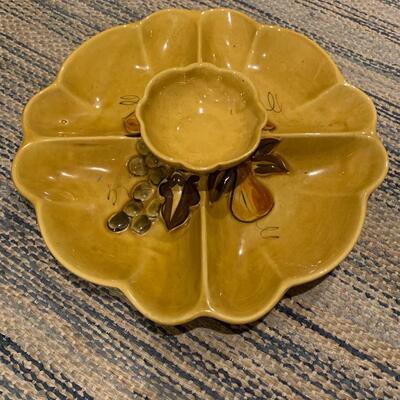 Vintage gold serving tray