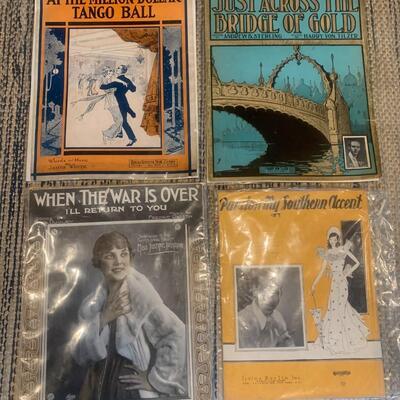 1900's Vintage Sheet Music
