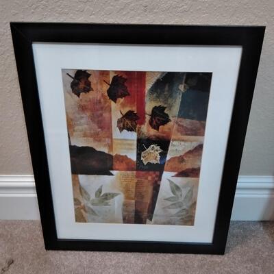 LOT 73 TWO FRAMED ABSTRACT ARTWORK D-PROMO