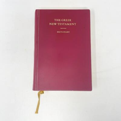 1975 THE GREEK NEW TESTAMENT DICTIONARY - THIRD EDITION