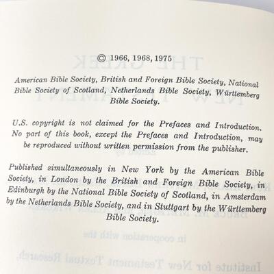 1975 THE GREEK NEW TESTAMENT DICTIONARY - THIRD EDITION