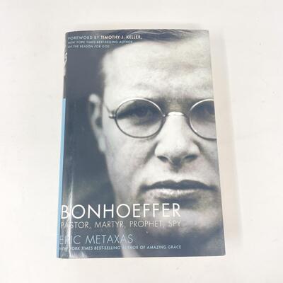 2010 â€œBONHOEFFER: PASTOR, MARTYR, PROPHET, SPYâ€ BY ERIC METAXAS HARDBACK BOOK