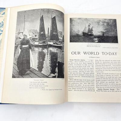 1947 â€œOUR WORLD TODAYâ€ BY STULL AND HATCH HARDBACK BOOK