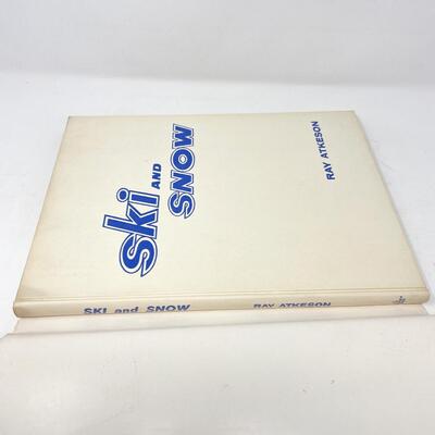 *FIRST EDITION* 1960 â€œSKI AND SNOWâ€ BY RAY ATKESON LARGE HARDBACK BOOK
