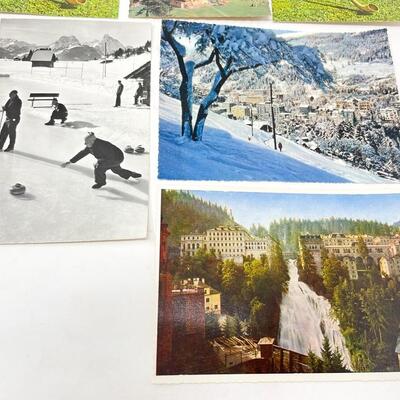 VINTAGE BLANK POSTCARDS FROM SWITZERLAND & AUSTRIA (6)