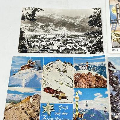 VINTAGE BLANK POSTCARDS FROM GARMISCH-PARTENKIRSCHEN, GERMANY