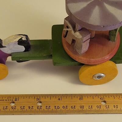 Lot 9: Vintage Mexican Wood Pull Toy