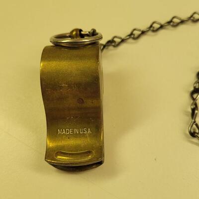Lot 14: WW2 Military Brass Whistle