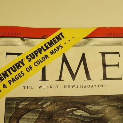 Lot 15: Jan. 2, 1950 Man of the Half Century TIME Magazine