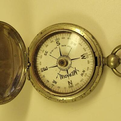 Lot 20: Vintage Engineer Compass and a 1915 Mason-Taylor Meradial Compass