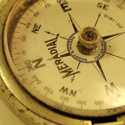 Lot 20: Vintage Engineer Compass and a 1915 Mason-Taylor Meradial Compass