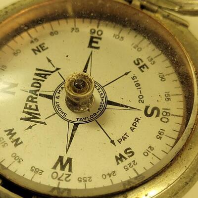Lot 20: Vintage Engineer Compass and a 1915 Mason-Taylor Meradial Compass