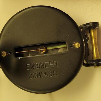Lot 20: Vintage Engineer Compass and a 1915 Mason-Taylor Meradial Compass
