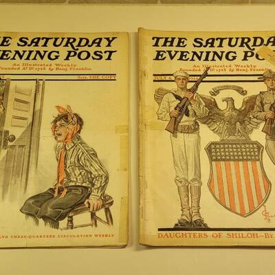 Lot 23: 1912 & 1914 The Saturday Evening Post