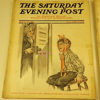 Lot 23: 1912 & 1914 The Saturday Evening Post