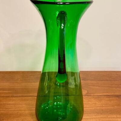 LOT 65:Vintage MCM Art Glass Pitcher