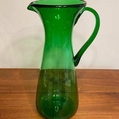 LOT 65:Vintage MCM Art Glass Pitcher