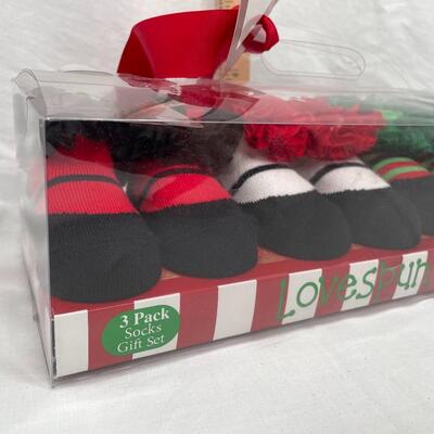 Unopened Baby Christmas Shoes/Socks