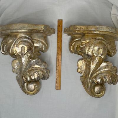 Gold Painted Corbels