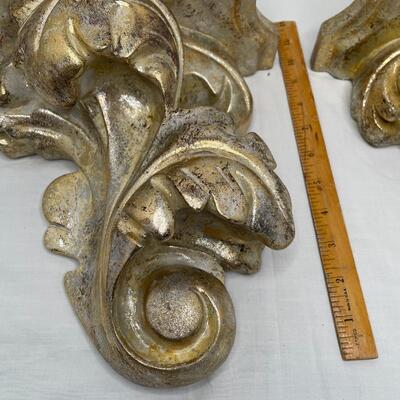 Gold Painted Corbels
