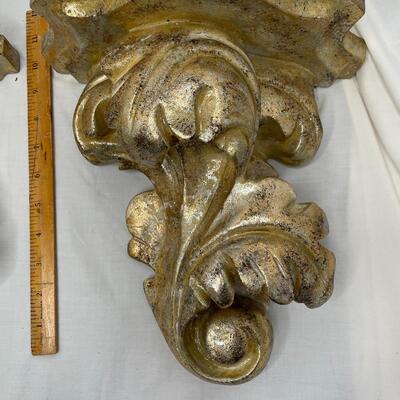 Gold Painted Corbels