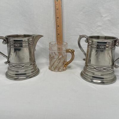 2 metal Steinâ€™s and 1 mini glass stein