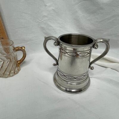 2 metal Steinâ€™s and 1 mini glass stein