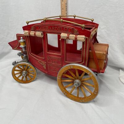 Ghirardelli Chocolate Red Wagon Stage Coach