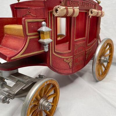 Ghirardelli Chocolate Red Wagon Stage Coach