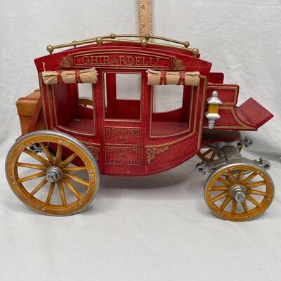 Ghirardelli Chocolate Red Wagon Stage Coach