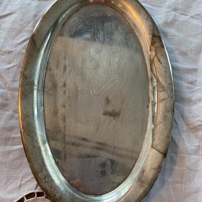 Five Sterling Silver Trays and Dishes including Tiffany & Co.