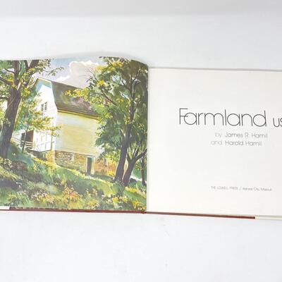 1975 â€œFARMLAND USAâ€ JAMES R. HAMIL WATERCOLOR LARGE HARDBACK BOOK