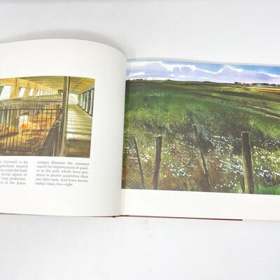1975 â€œFARMLAND USAâ€ JAMES R. HAMIL WATERCOLOR LARGE HARDBACK BOOK