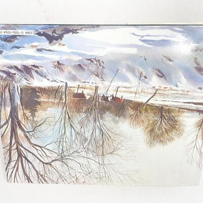 1984 â€œRETURN TO KANSASâ€ J. R. HAMIL WATERCOLOR LARGE HARDBACK BOOK
