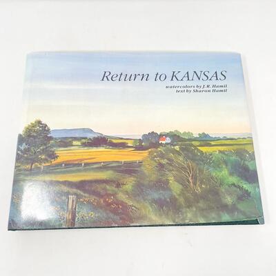 1984 â€œRETURN TO KANSASâ€ J. R. HAMIL WATERCOLOR LARGE HARDBACK BOOK
