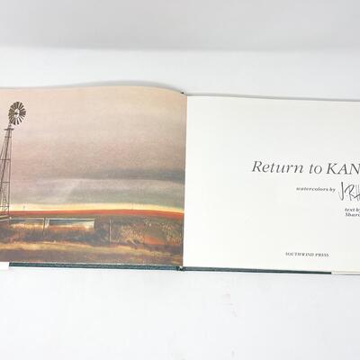 1984 â€œRETURN TO KANSASâ€ J. R. HAMIL WATERCOLOR LARGE HARDBACK BOOK