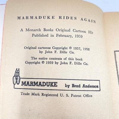 1959 â€œMARMADUKE RIDES AGAINâ€ CARTOON BOOK