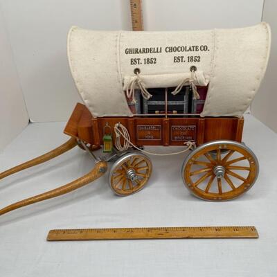 Ghirardelli covered wagon display